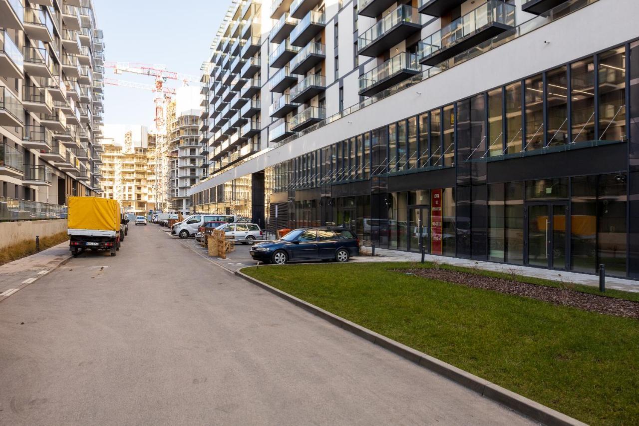 Ferienwohnung Yellow Sunset Studio Warschau Exterior foto